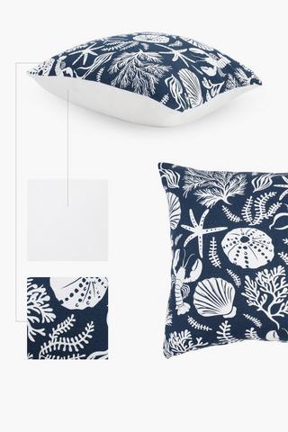 2 Pack Uvongo Coast Scatter Cover Only, 45x45cm