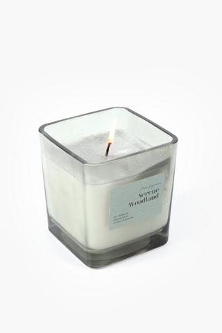 Serene Woodland Square Candle, 130g