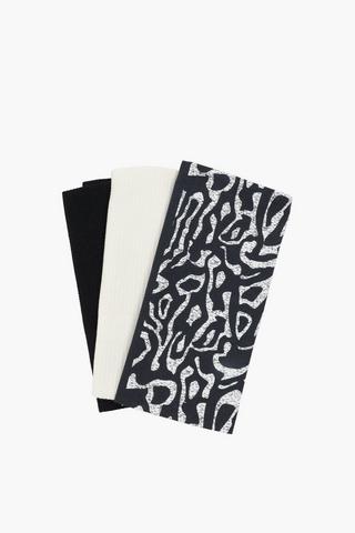 3 Pack Isando Tea Towel Set