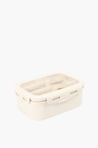 Bamboo Fibre Lunchbox With Cutlery