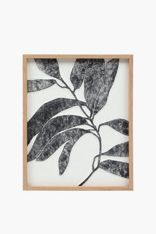 Textured Leaf Canvas, 40x50cm