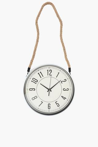 Hanging Rope Coast Clock, 30cm