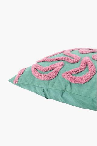 Textured Squiggles Scatter Cushion, 50x50cm