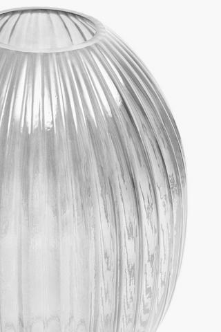 Ribbed Pod Belly Vase, 22x30cm
