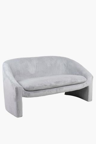 Ribbed Love Seat Sofa