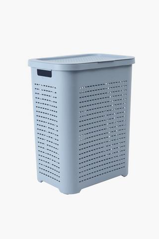 Checkered Laundry Basket 52l