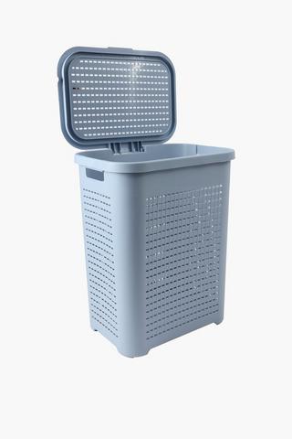 Checkered Laundry Basket 52l