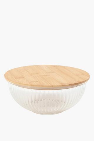Large Leo Ribbed Bowl