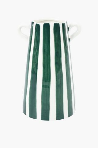 Painterly Stripe Vase, 20cm