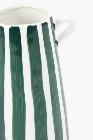 Painterly Stripe Vase, 20cm