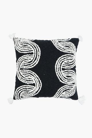 Textured Swirl Arch Scatter Cushion, 50x50cm