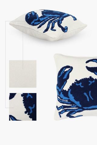 Textured Crab Scatter Cushion, 50x50cm