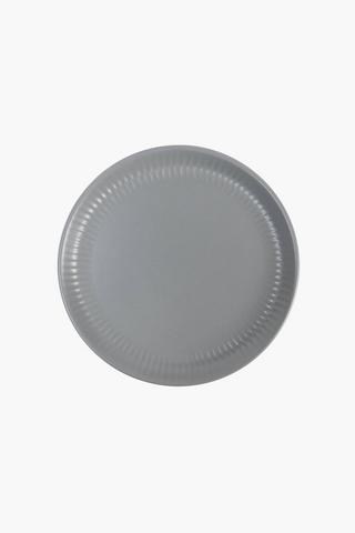 Matte Ceramic Ribbed Side Plate