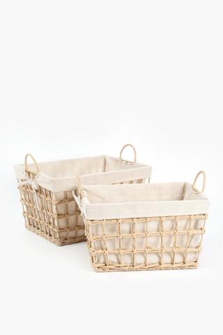 Limearch Knotted Utility Basket, Medium