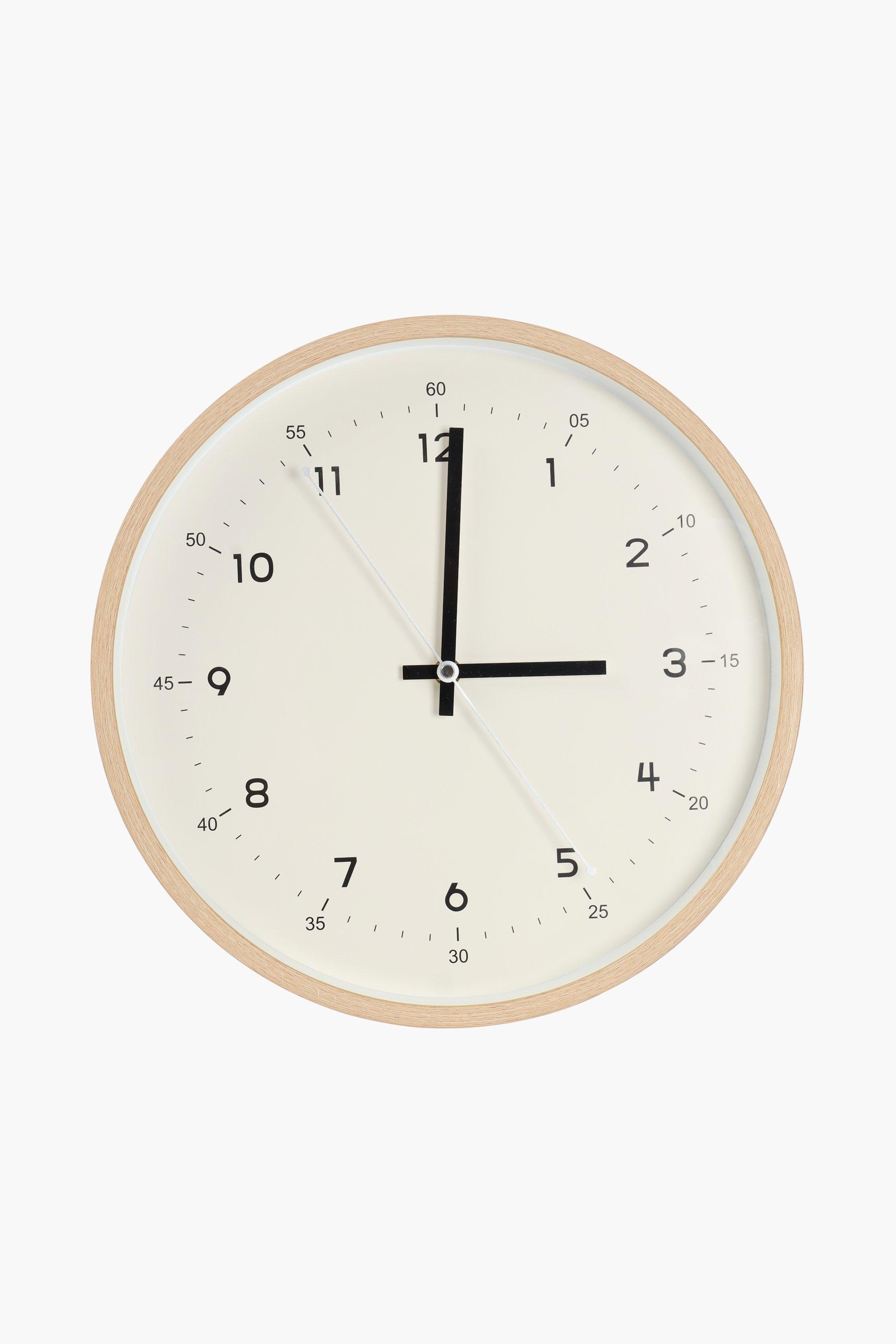 Framed Contempo Clock, 35cm