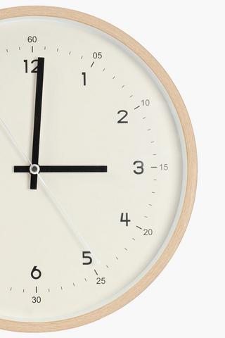 Framed Contempo Clock, 35cm