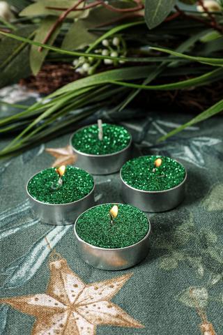 10 Pack Glitter Tealights