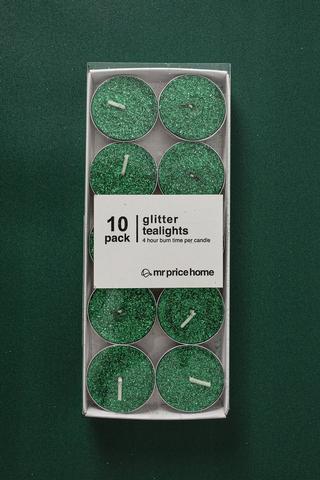 10 Pack Glitter Tealights