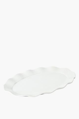 Wavy Ceramic Platter, 40cm