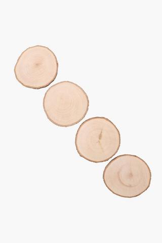 4 Pack Wooden Coasters