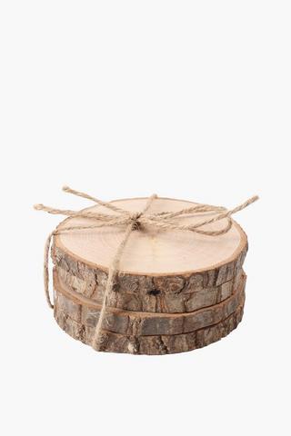 4 Pack Wooden Coasters