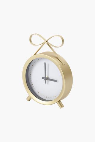 Bedside Bow Clock, 15x20cm