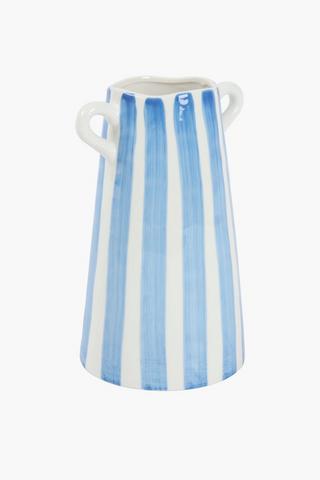 Painterly Stripe Vase, 20cm