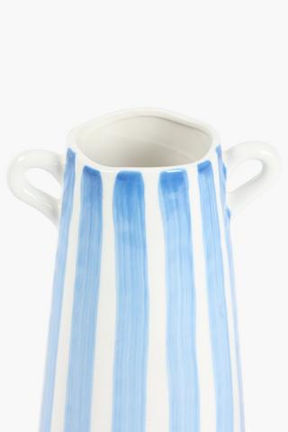 Painterly Stripe Vase, 20cm