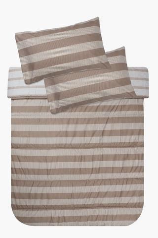 Soft Touch Adino Stripe Reversible Comforter Set