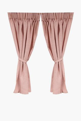 2 Pack Cafe Bronx Taped Curtain, 110x120cm