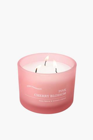 Cherry Blossom Floral Lid Candle, 800g