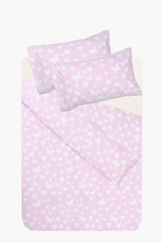 Printed Cotton Anika Butterfly Duvet Cover Set