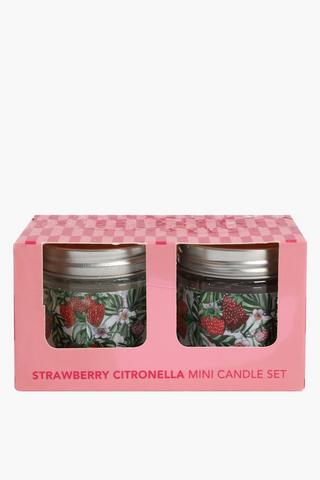 2 Pack Citronella Tin Candles, 230g