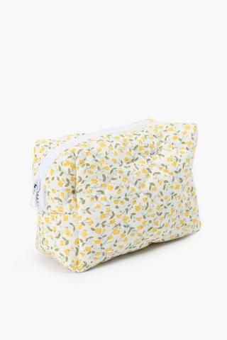 Lemon Quilted Pencil Case