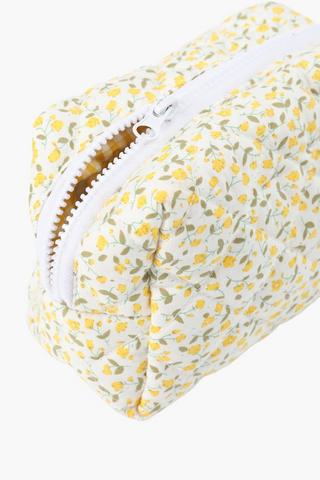 Lemon Quilted Pencil Case