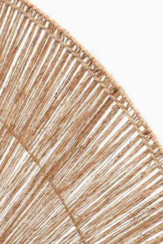 Jute Halfmoon Queen Headboard