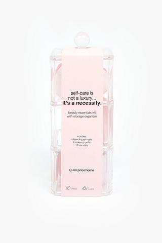 Beauty Essentials Kit With Storage Organiser