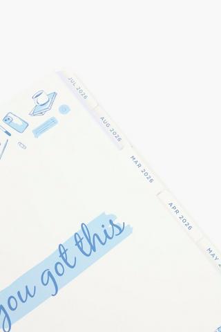 A4 Spiral Planner Year Check