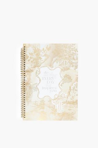 A4 Florence Foil Spiral Notebook