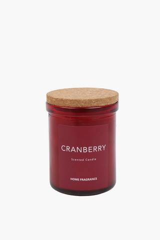 Cranberry Glass Candle, 114g
