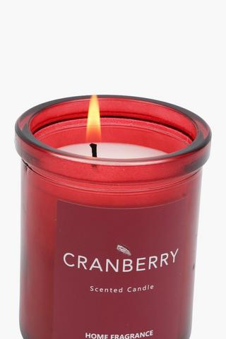 Cranberry Glass Candle, 114g