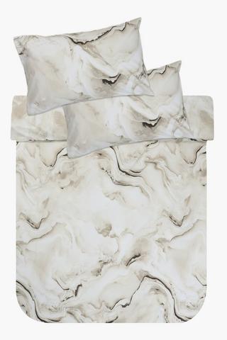 Premium Cotton Glencoe Marble Duvet Cover Set