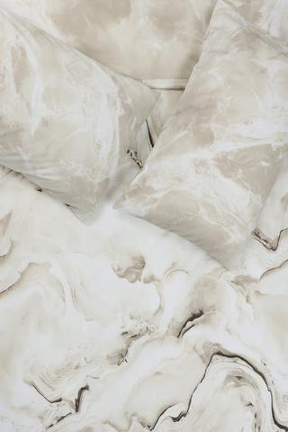 Premium Cotton Glencoe Marble Duvet Cover Set