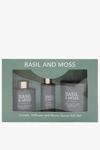 3 Pack Basil And Moss Gift Set