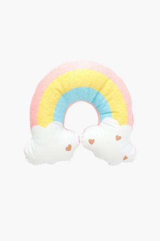 Shaped Rainbow Cloud Small Cushion,  35x35cm