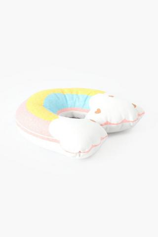Shaped Rainbow Cloud Small Cushion,  35x35cm