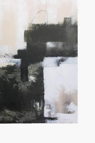 Hand Painted Abstract Canvas, 80x80cm