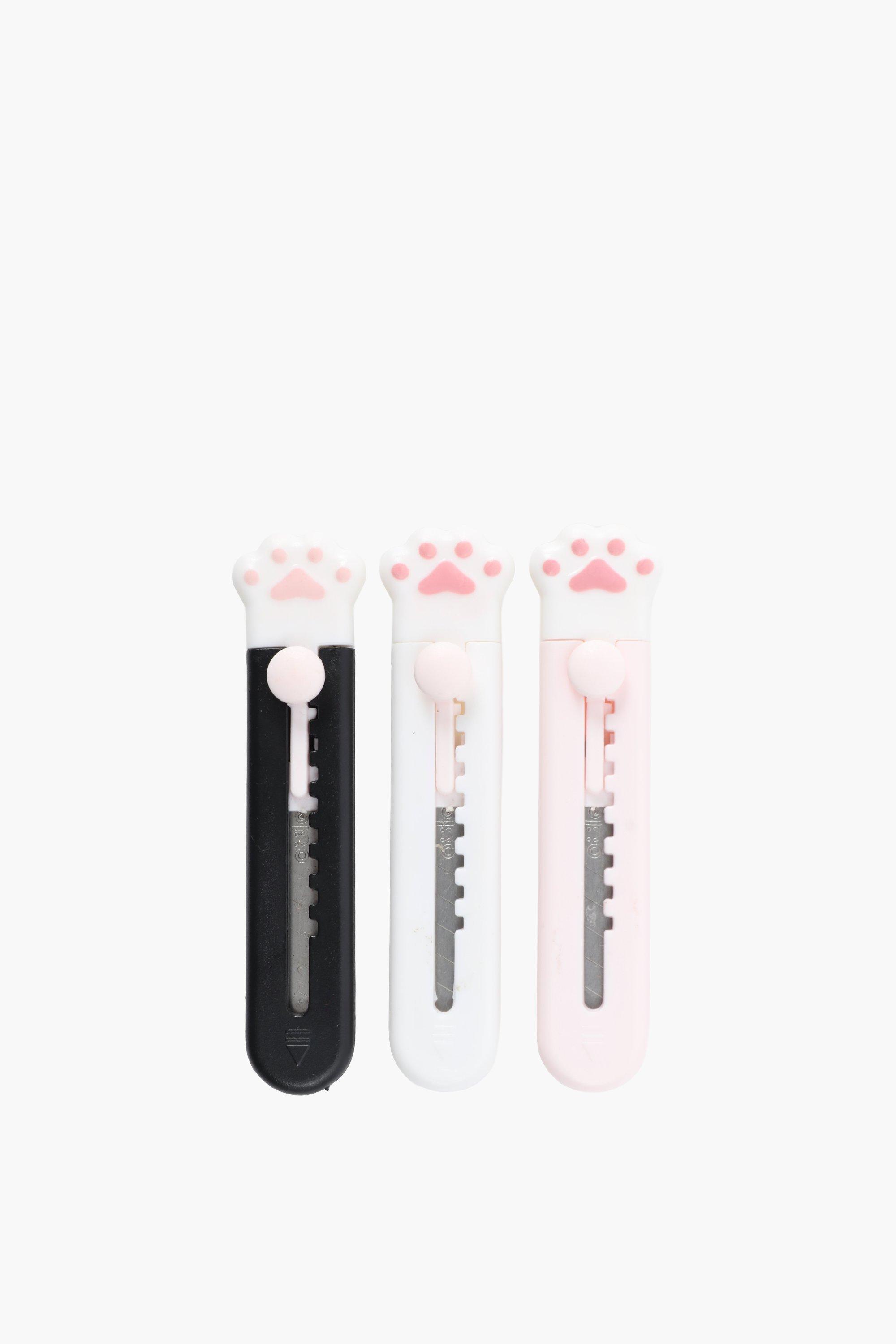 3 Pack Box Cutter Printed Paw