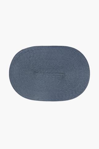 4 Pack Oval Plastic Placemats