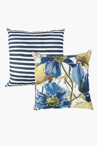 2 Pack Printed Suzy Floral Scatter Cushion, 60x60cm
